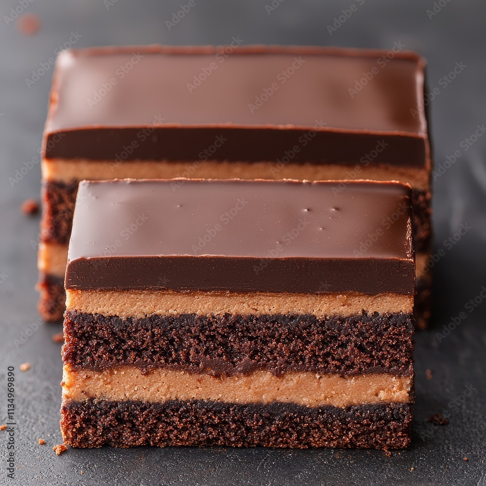 Decadent Triple Layer Chocolate Cake Slices Decadent Triple Layer Chocolate Cake Slices