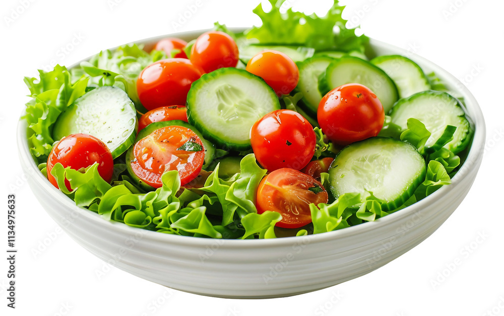 Bowl of Fresh Green Salad Adorned with Crisp and Bright Toppings Bowl of Fresh Green Salad Adorned with Crisp and Bright Toppings