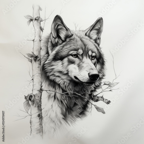 Wolf Tattoo idea sketch