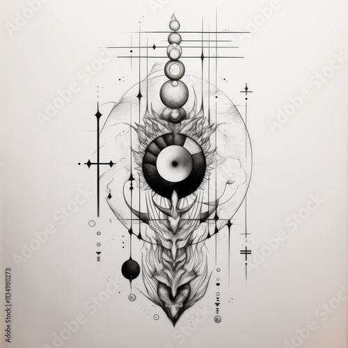 Geometry Tattoo idea sketch