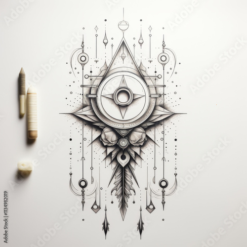 Geometry Tattoo idea sketch