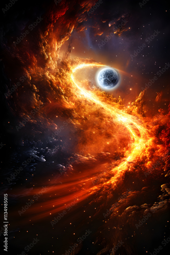 Artistic Representation of Abiogenesis: The Emergence of Life through Natural Processes on Early Earth Artistic Representation of Abiogenesis: The Emergence of Life through Natural Processes on Early Earth