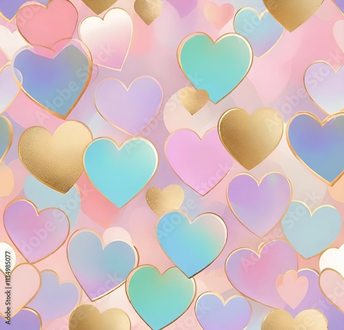 background with hearts