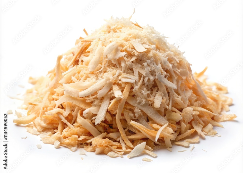Coconut Shavings Isolated on White Background - Fresh, Natural, Organic Coconut Flakes for Culinary Use, Baking, Desserts, Health Foods, Vegan Ingredients, Tropical Flavors, Cutout Photography Coconut Shavings Isolated on White Background - Fresh, Natural, Organic Coconut Flakes for Culinary Use, Baking, Desserts, Health Foods, Vegan Ingredients, Tropical Flavors, Cutout Photography