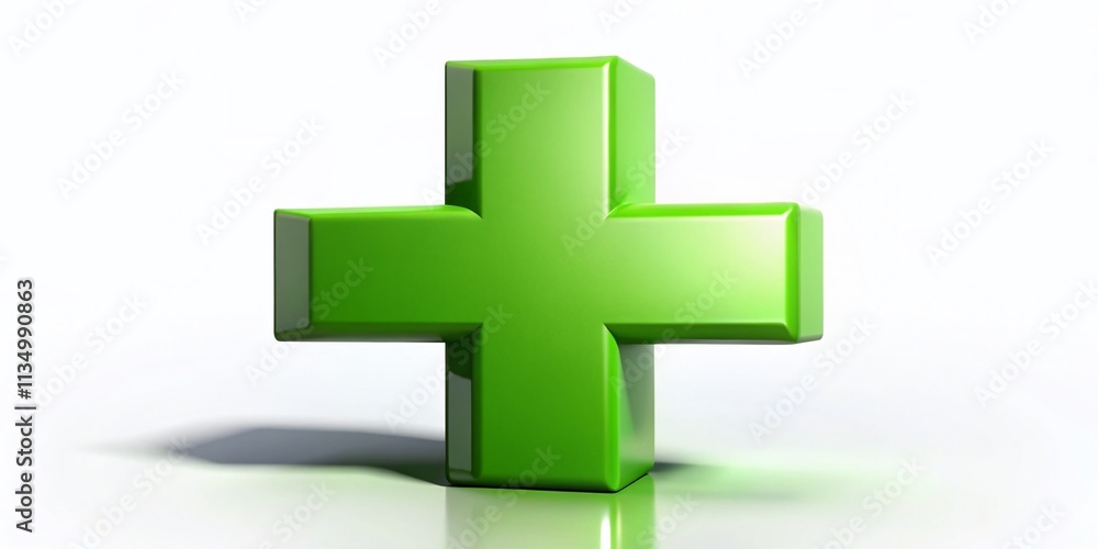 Green Cross Symbol for Medical Services Representing Pharmacy and First Aid Care in Flat Design Style for Healthcare Illustrations and Medical Support Imagery Green Cross Symbol for Medical Services Representing Pharmacy and First Aid Care in Flat Design Style for Healthcare Illustrations and Medical Support Imagery