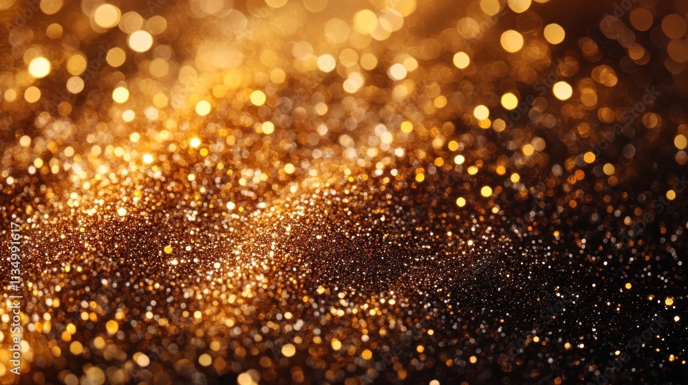 Golden glitter dances playfully in a warm, inviting glow, captivating the senses with its beauty Golden glitter dances playfully in a warm, inviting glow, captivating the senses with its beauty