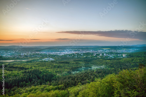 Aerial view on Kaiserslutern from Humber tower