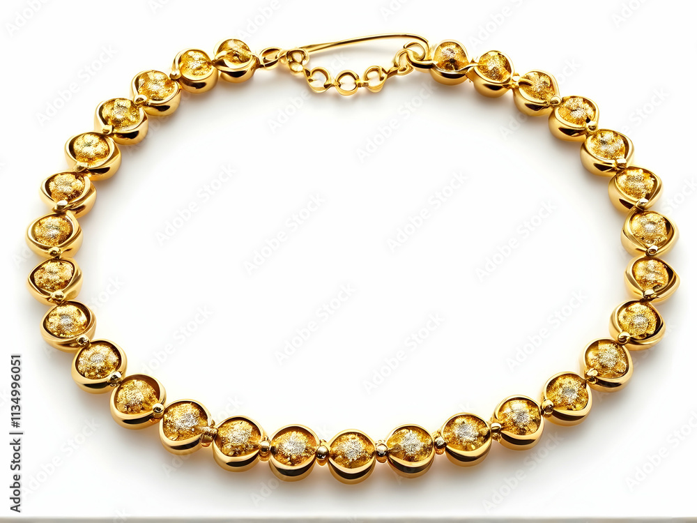 Obraz premium frame made of golden rings