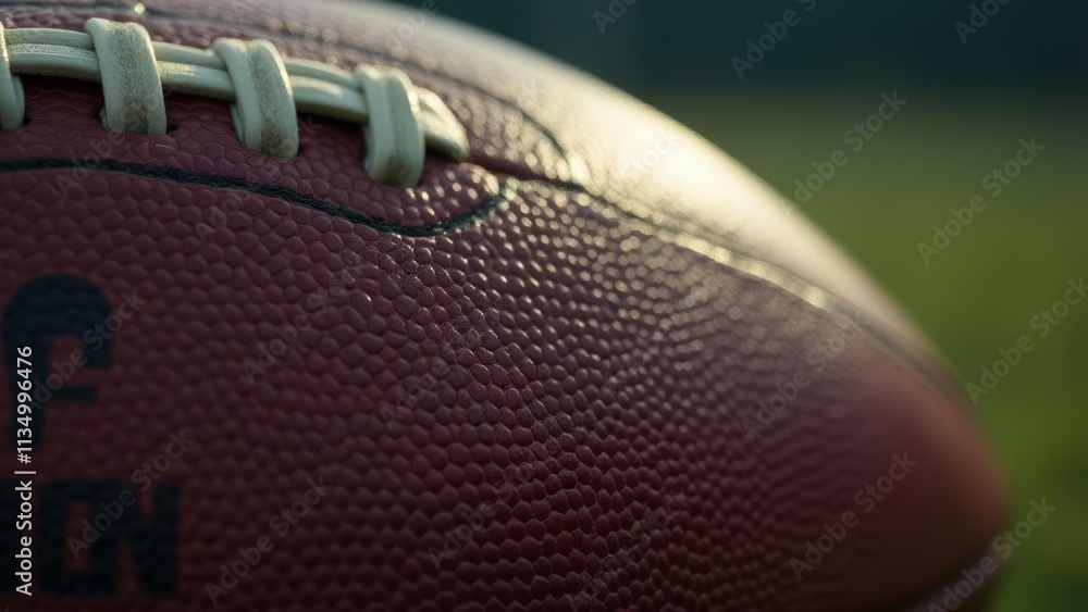 Closeup of American Football Texture Closeup of American Football Texture