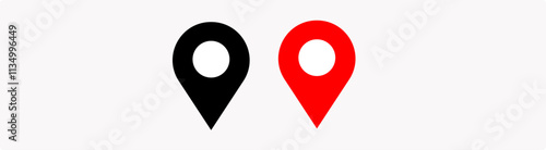 Location icon symbol, Pin symbol Indicates the location of the GPS map. vector illustration. Free Download Location icon symbol, Pin symbol Indicates the location of the GPS map. vector illustration. - GFXLoad