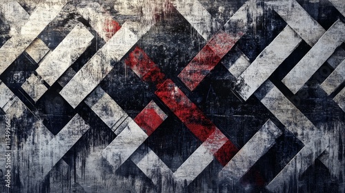 Abstract Geometric Grunge Design photo