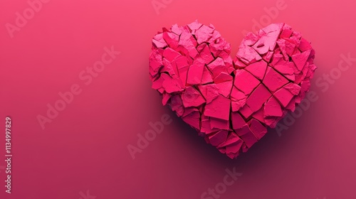 Wallpaper Mural Anti-Valentine Rebellion Shattered Heart Emotional Art Bold Statement Modern Viewpoint Torontodigital.ca