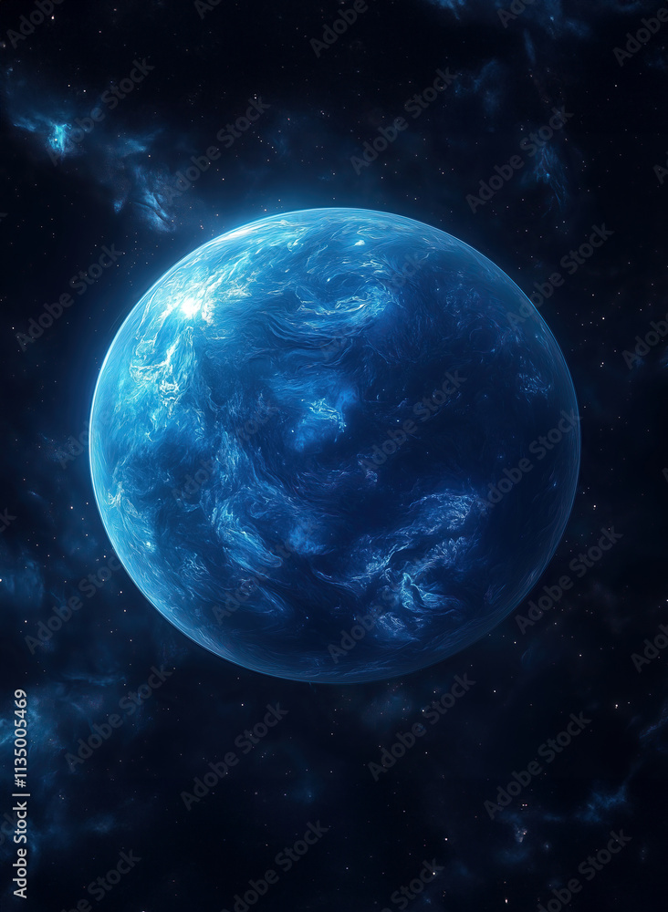 Fototapeta premium neptune planet in dark space