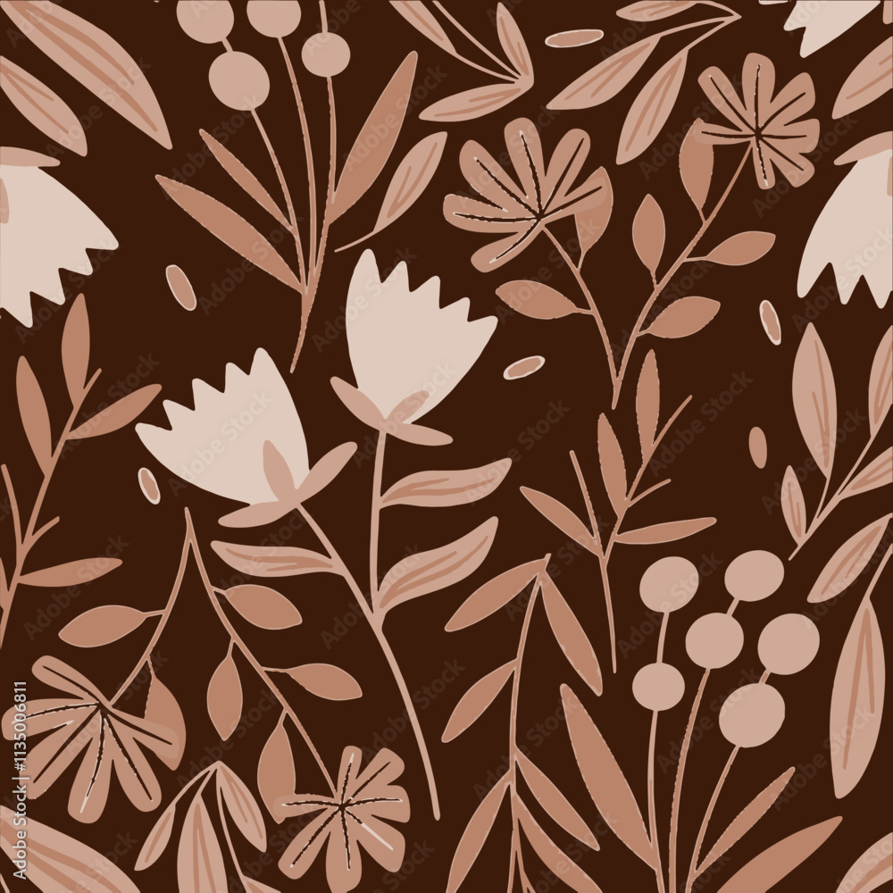 custom made wallpaper toronto digitalSeamless PAttern Design Art Flower Fabric