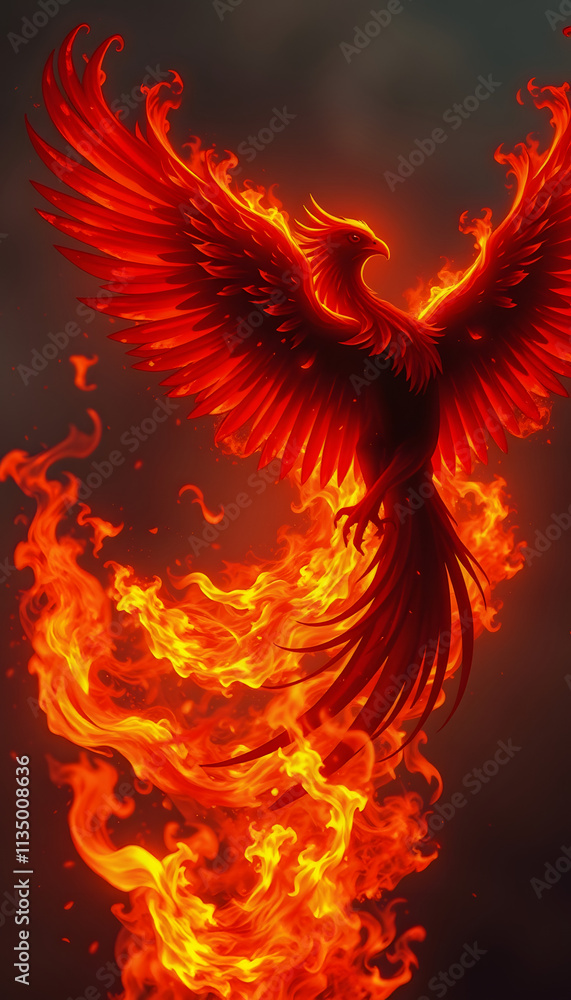 _A phoenix on fire that glows with beauty and majesty_phoenix on fire, silhouette, with white tones _A phoenix on fire that glows with beauty and majesty_phoenix on fire, silhouette, with white tones