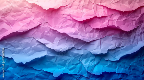 Wallpaper Mural Vibrant layers of textured paper create a captivating visual display Torontodigital.ca