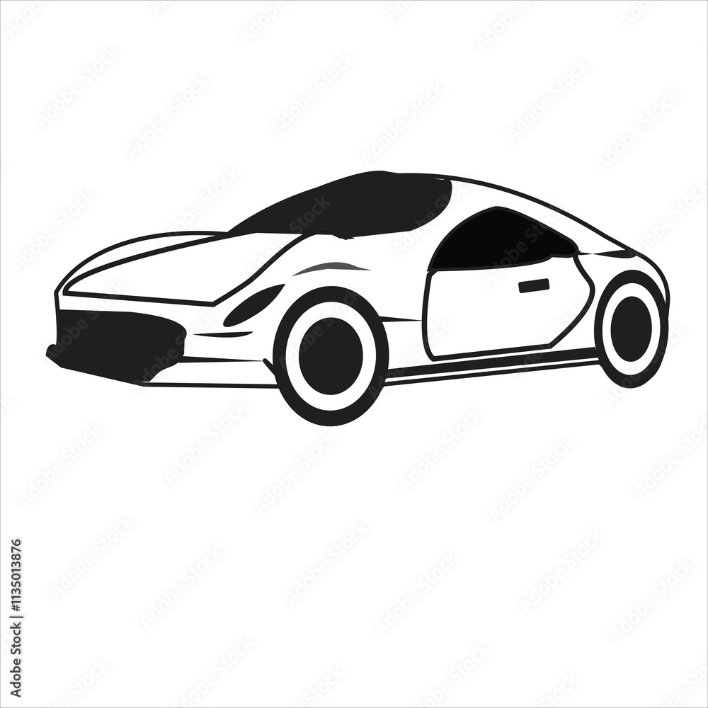 Vector illustration of modern car in cartoon flat style. Simple picture of land vehicle transportation. Familiy car front and side view. Modern technology automobile. Colorful exterior body car Vector illustration of modern car in cartoon flat style. Simple picture of land vehicle transportation. Familiy car front and side view. Modern technology automobile. Colorful exterior body car