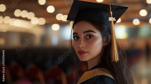 Hispanic Woman Graduation Portrait - Student

 photo