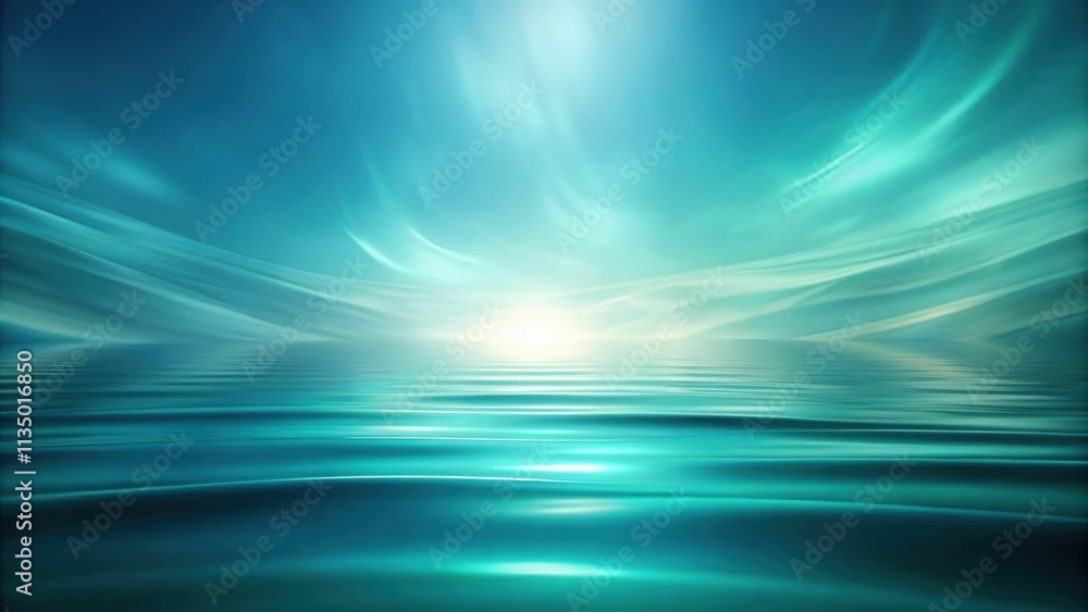 Abstract ethereal landscape with calming teal hues and soft, flowing lines. The scene is reminiscent of a serene ocean horizon with an ethereal glow. Abstract ethereal landscape with calming teal hues and soft, flowing lines. The scene is reminiscent of a serene ocean horizon with an ethereal glow.