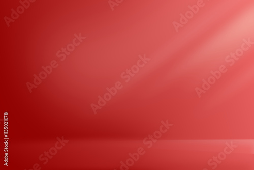 Vibrant red gradient background with soft light reflections, ideal for graphic design, digital art, presentation templates, branding, wallpapers, and abstract creative projects.