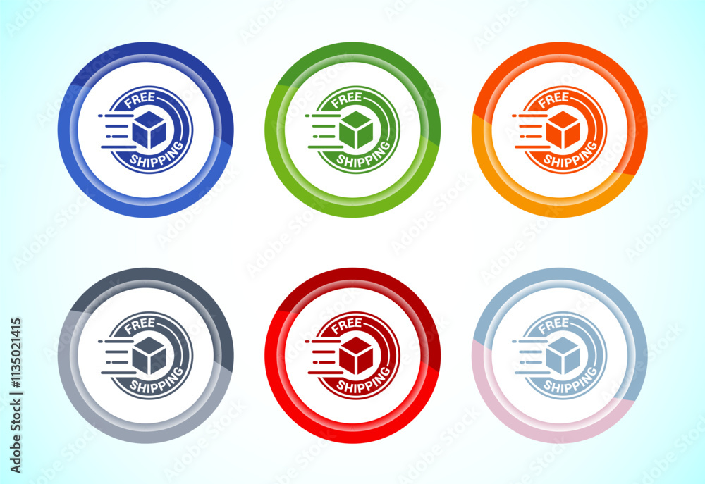 Free shipping icon design Free delivery icon, Button Design Saet Free shipping icon design Free delivery icon, Button Design Saet