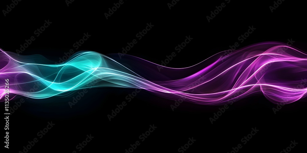 Colorful light waves creating a dynamic abstract background for creative designs Colorful light waves creating a dynamic abstract background for creative designs