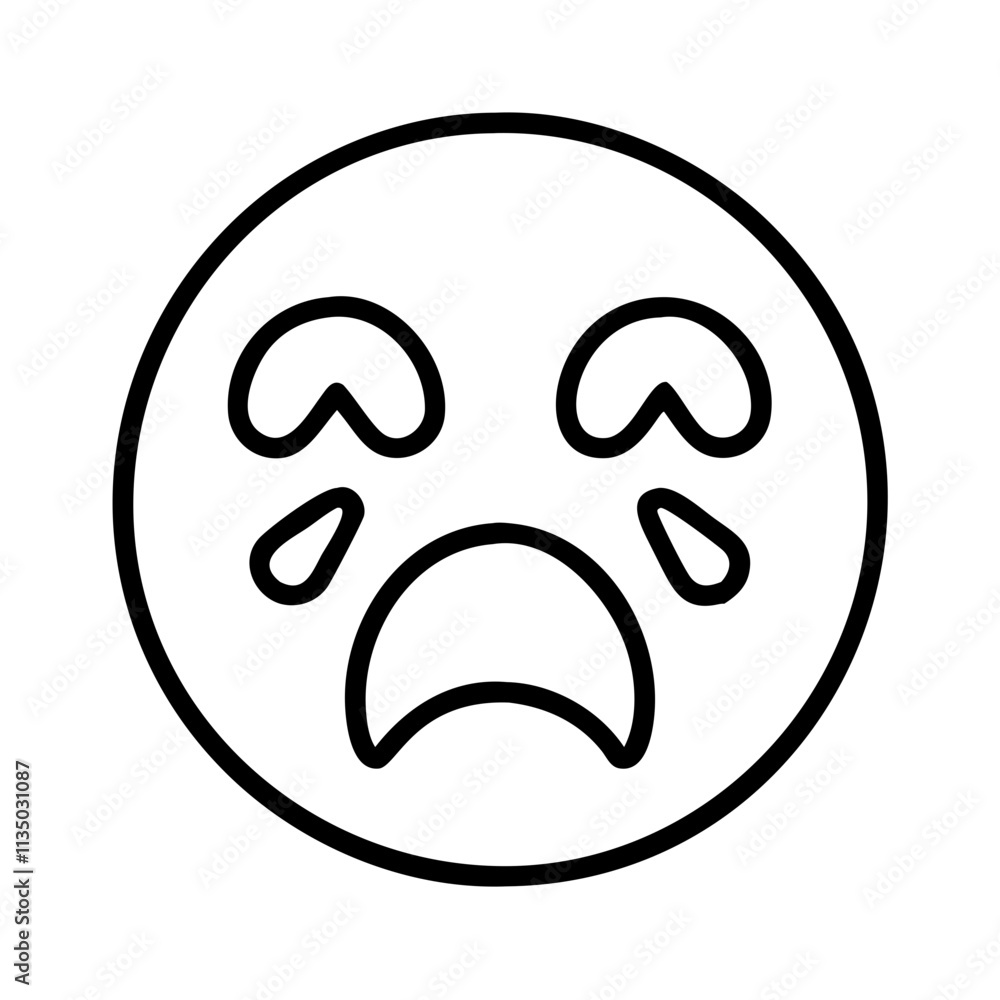 face screaming in fear icon, emoji day line art, emoji icon - simple black line art icon of face screaming in fear, symbolizing emoji day topic celebrations. emoji vector art. face screaming in fear icon, emoji day line art, emoji icon - simple black line art icon of face screaming in fear, symbolizing emoji day topic celebrations. emoji vector art.