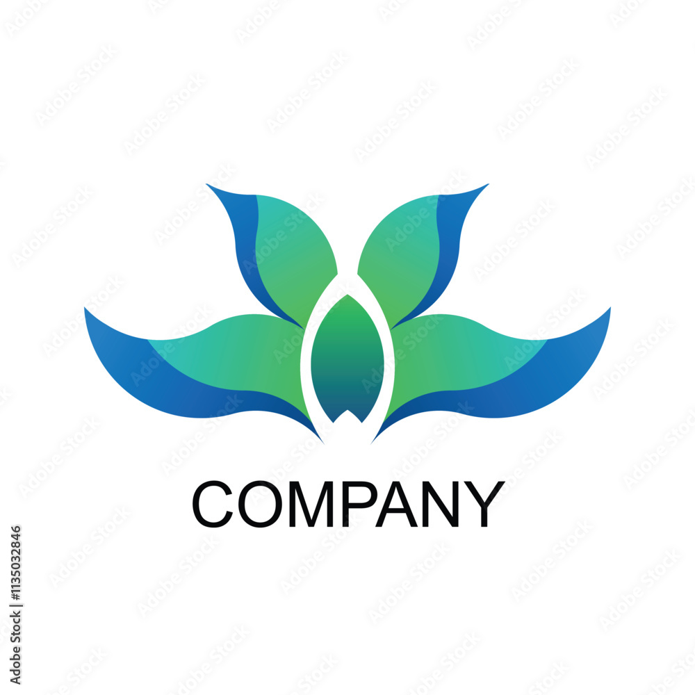 Fototapeta premium eco friendly logo design