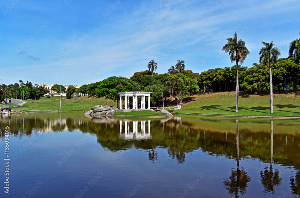 Temple of Apollo (fake) on Quinta da Boa Vista, Rio de janeiro, Brazil