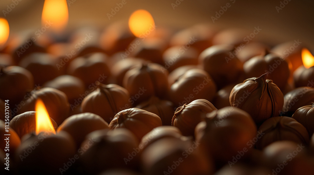 Fototapeta premium Hazelnuts, NutSnacks, HealthyNuts, NutImages 