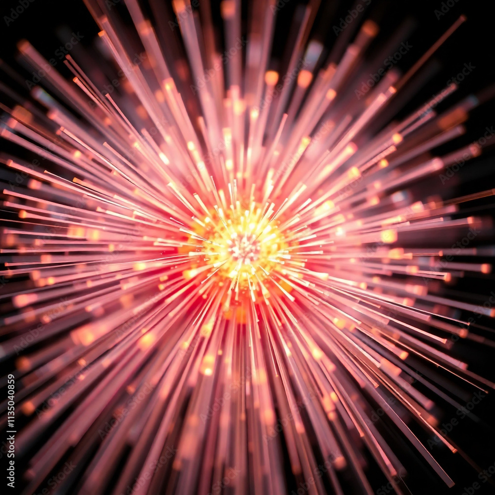 Explosion of colors radiating from a central point, creating a dynamic visual experience of light and energy, cutout, png Explosion of colors radiating from a central point, creating a dynamic visual experience of light and energy, cutout, png