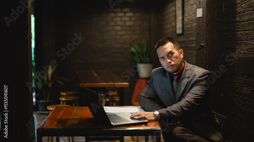 Businessman is stressed out in finding the best way to achieve good results in their work.