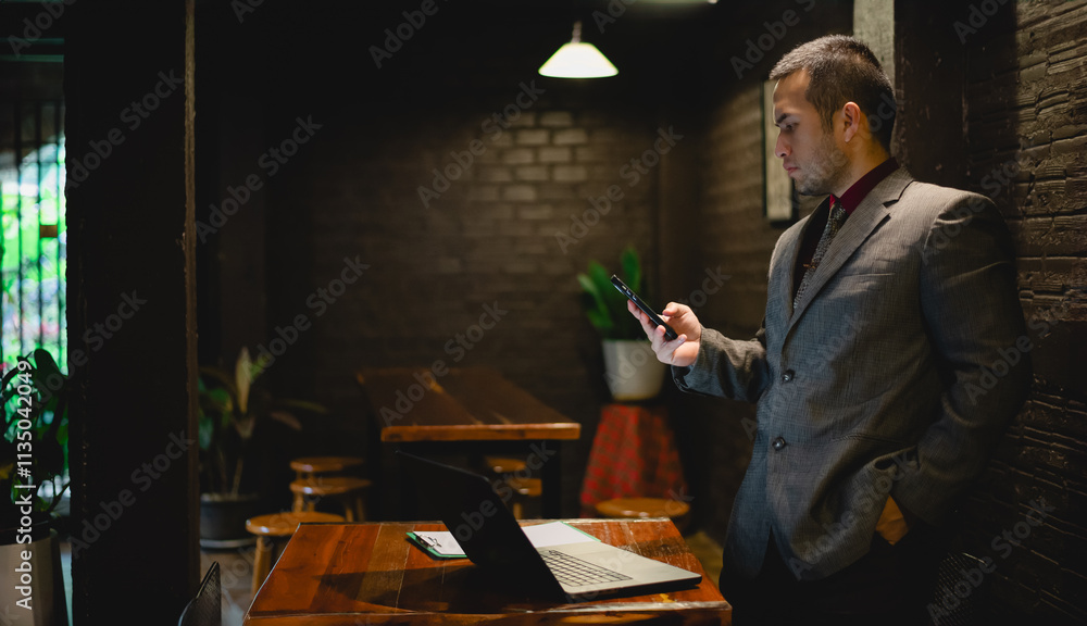 Businessman is stressed out in finding the best way to achieve good results in their work. Businessman is stressed out in finding the best way to achieve good results in their work.