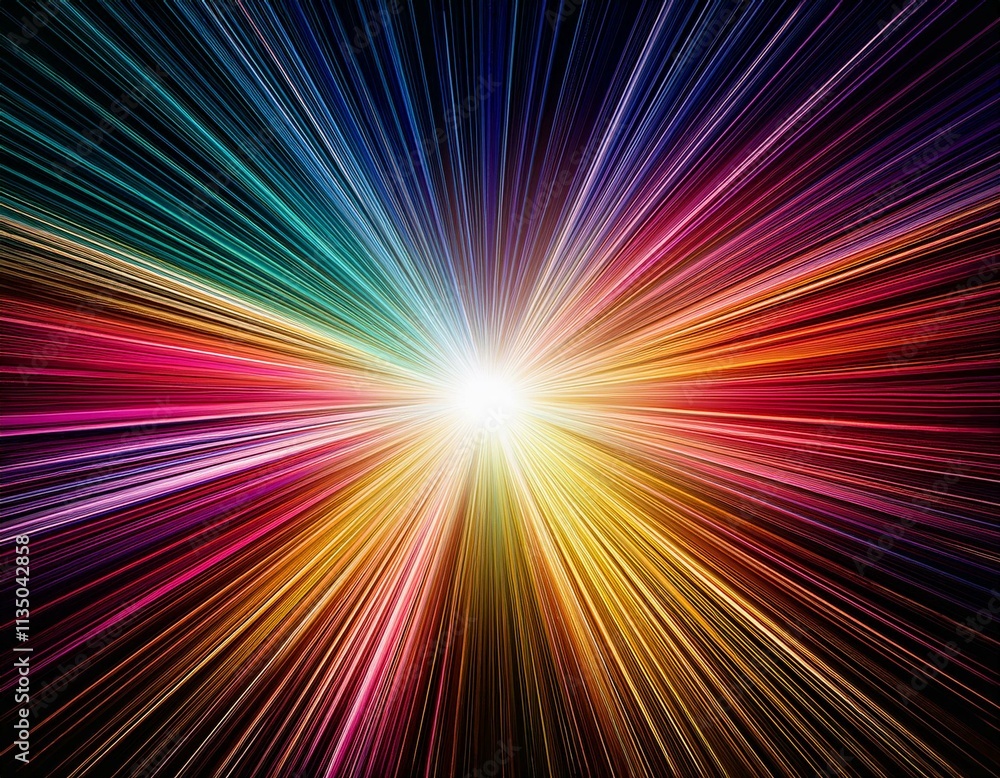 Beautiful Light Radiance Burst on Clear Background Beautiful Light Radiance Burst on Clear Background