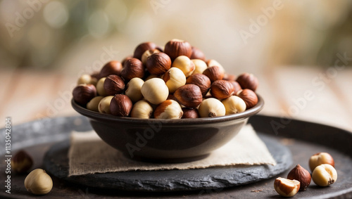 Discover hazelnut images for snacks, baking, and creative food designs. Perfect for healthy recipes and nut-based projects. photo