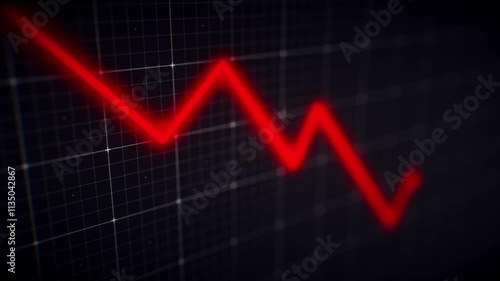 Financial market going down and crash movements