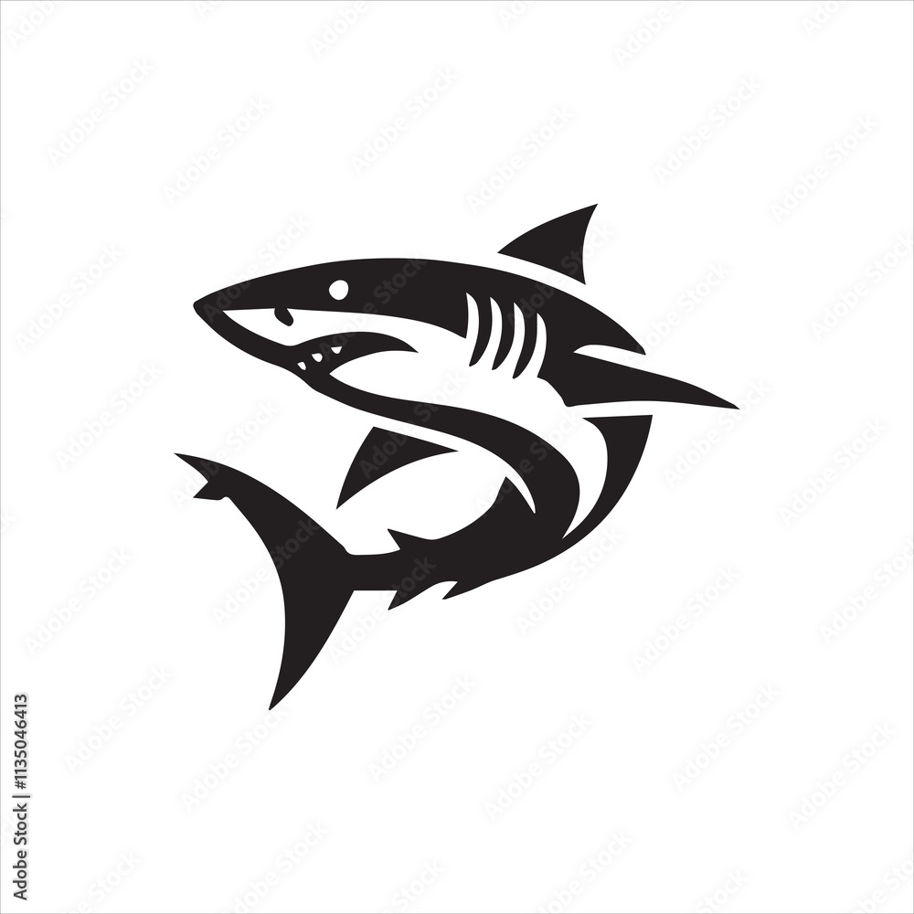 Fototapeta premium illustration of a shark