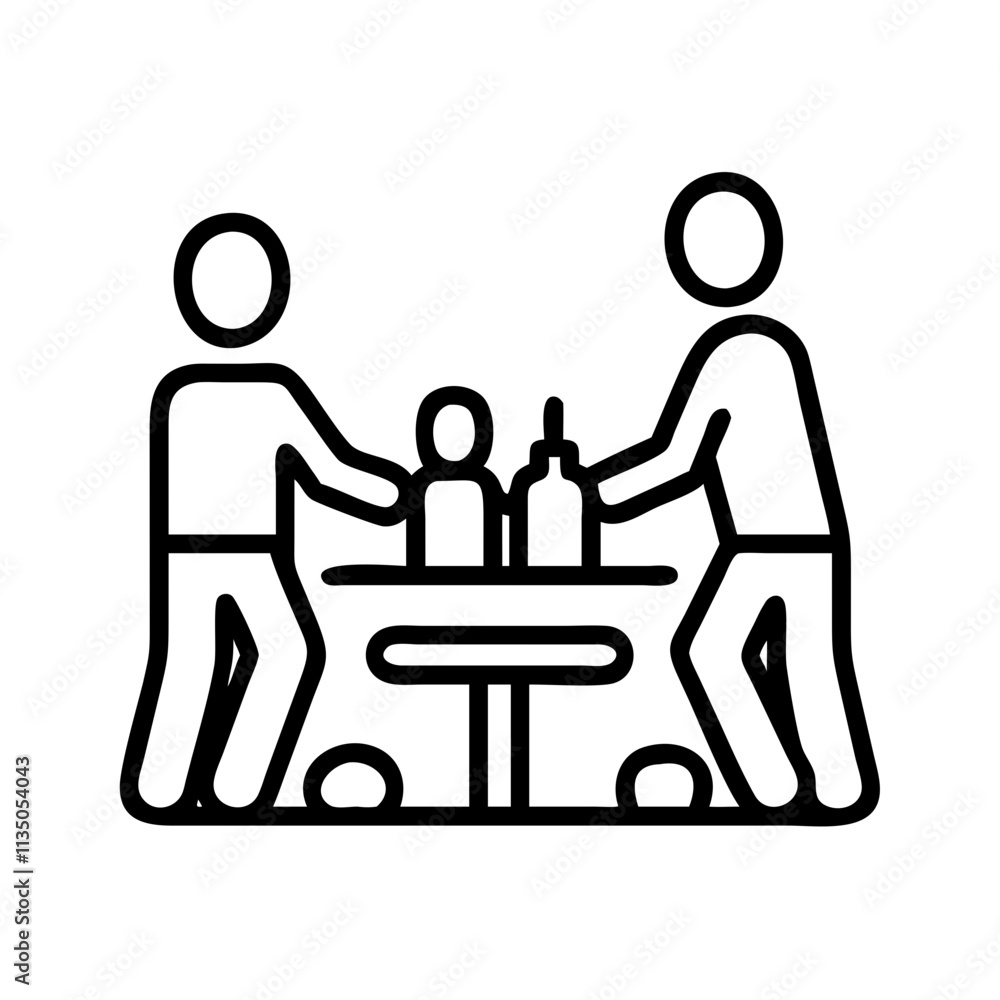 family picnic scene icon, father’s day line art, father icon - simple black line art icon of family picnic scene, for father’s day celebrations. father vector art. family picnic scene icon, father’s day line art, father icon - simple black line art icon of family picnic scene, for father’s day celebrations. father vector art.