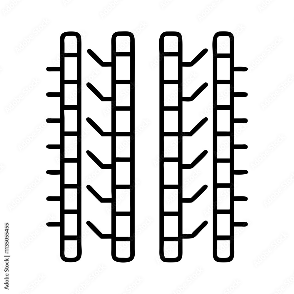 tire tracks icon, father’s day line art, father icon - simple black line art icon of tire tracks, for father’s day celebrations. father vector art. tire tracks icon, father’s day line art, father icon - simple black line art icon of tire tracks, for father’s day celebrations. father vector art.