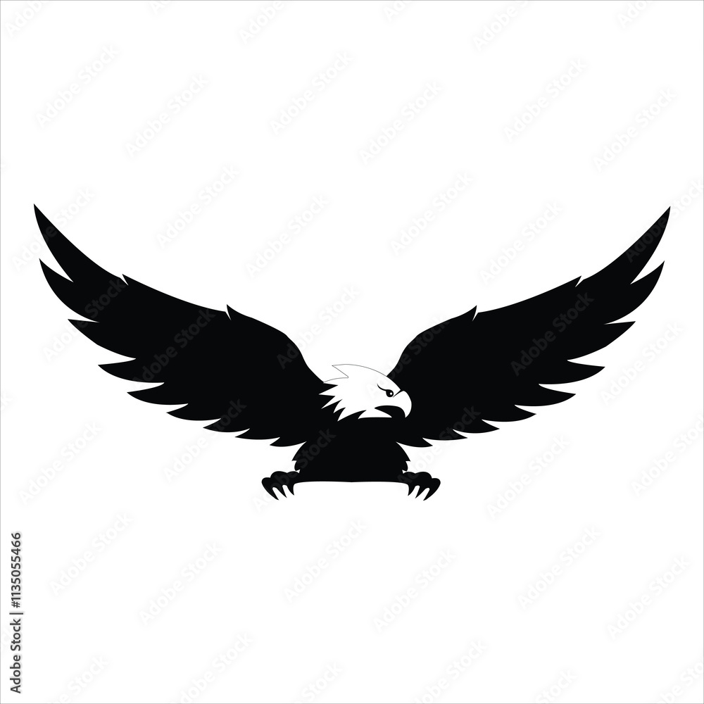 Flying Eagle logo design. Eagle logo for your business. Flying bird logo.Eagle vector silhouette. Flying Eagle logo design. Eagle logo for your business. Flying bird logo.Eagle vector silhouette.