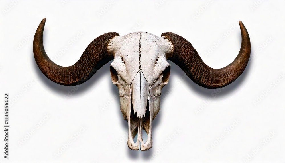 Fototapeta premium Rustic animal skull display natural setting high-quality photograph captivating art unique perspective nature theme