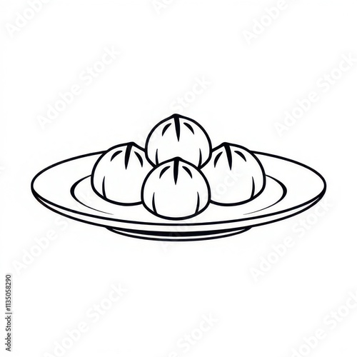 Indian sweets icon. isolated on white background