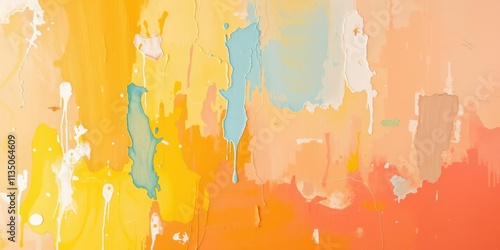 Vibrant abstract painting with a mix of warm and cool hues, creating a visually stimulating and artistic neutral background, visual, warm, artistic photo