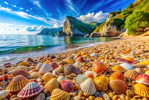 Explore Ai Gordis Exotic Beach in Corfu Island, Greece: A Stunning Macro Photography Adventure of Vibrant Marine Life, Crystal Clear Waters, and Breathtaking Natural Beauty photo