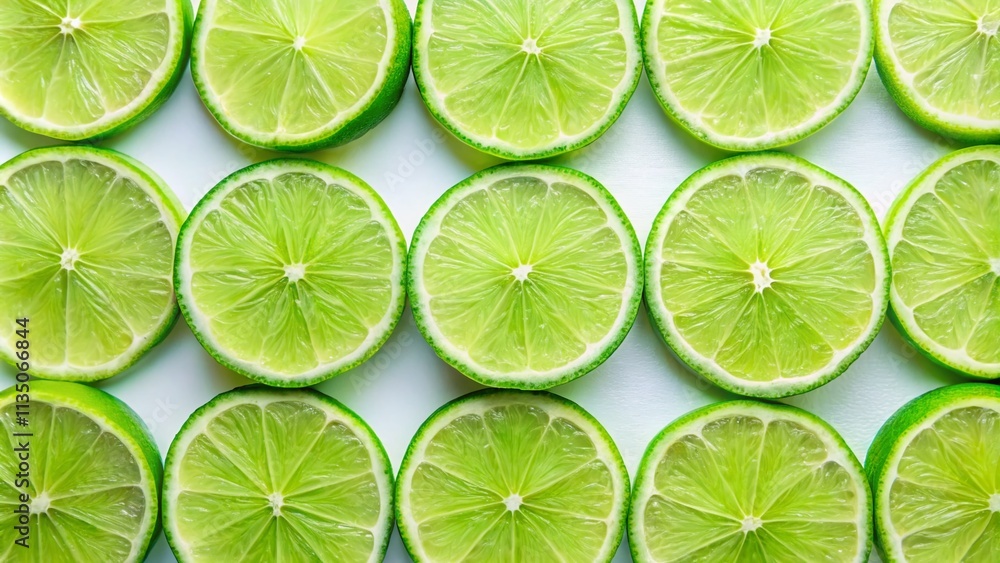 Minimalist Lime Slices on White Background – Fresh Citrus Aesthetics for Modern Design and Culinary Inspiration Minimalist Lime Slices on White Background – Fresh Citrus Aesthetics for Modern Design and Culinary Inspiration
