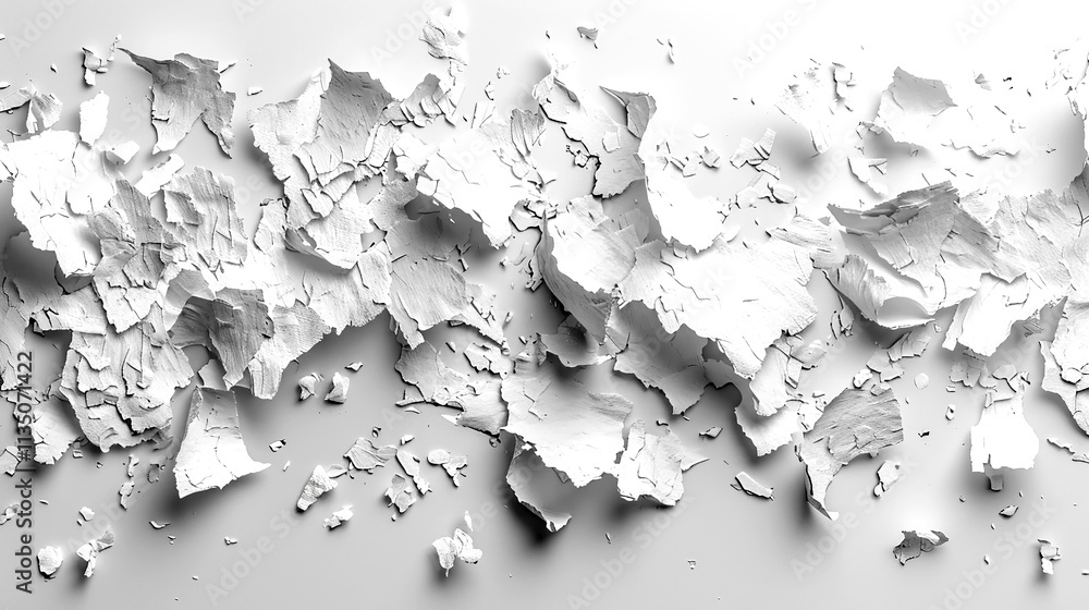Obraz premium Textures of peeling paint reveal intricate patterns on a faded surface