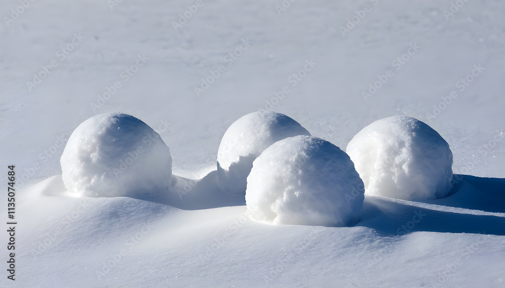 snow on the snow