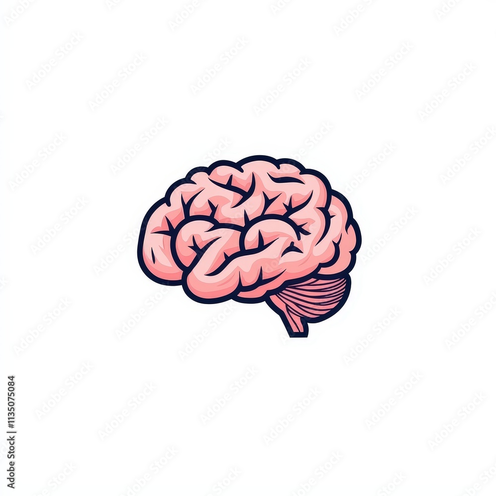 Design of creative brain abstract icon logo illustration isolated on white background Design of creative brain abstract icon logo illustration isolated on white background