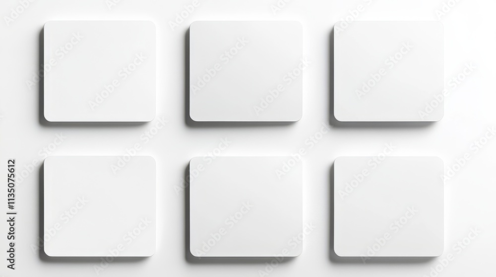 Blank Square Templates - Modern Graphic Design Mockup Blank Square Templates - Modern Graphic Design Mockup