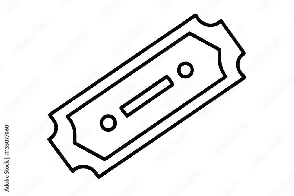 Ticket Line Style Icon Design Ticket Line Style Icon Design